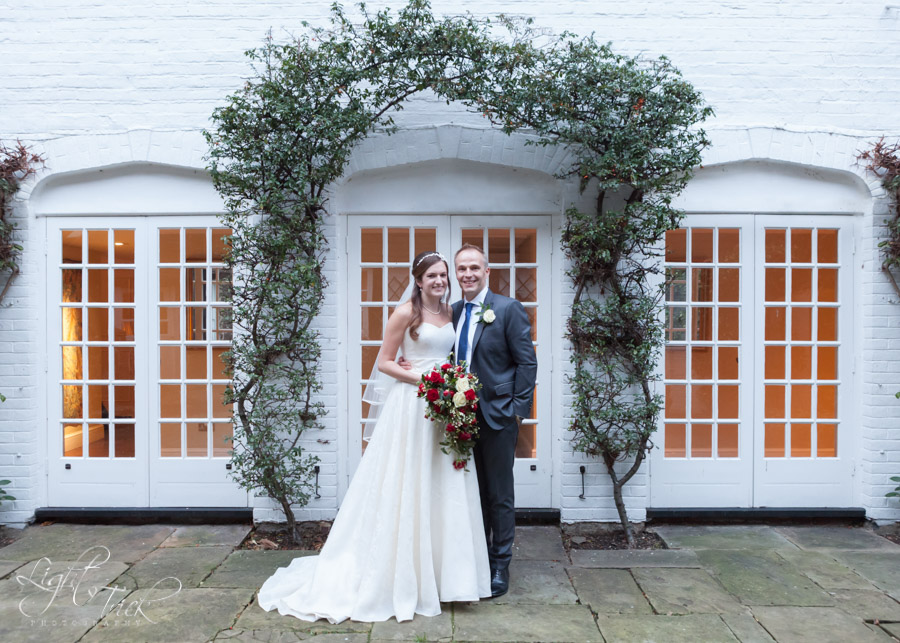 wedding couple portrait at spread eagle hotel